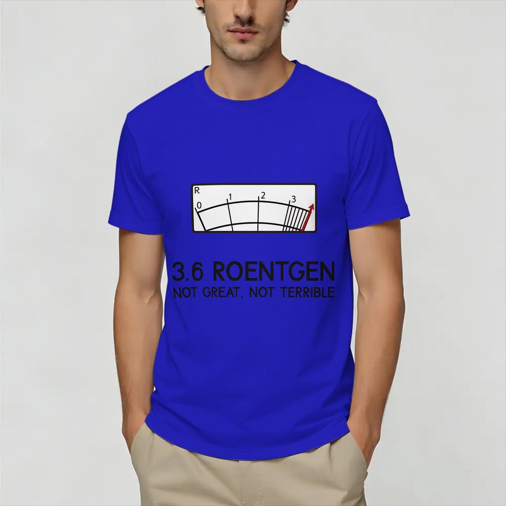 Chernobyl 36 Roentgen Unisex T Shirt Novelty Tees Short Sleeve O Neck TShirt 100 Cotton Summer Tops