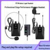 Wireless Lavalier Headset Microphone for Singing, Stage, and Outdoor Use - Anti-Howling for Live Streaming and Teaching