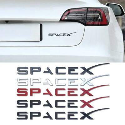 Emblemă Insignă ABS Space X Portbagaj Spate Autocolant Auto Decalcomanii pentru Modelul SpaceX 3 X S Y Accesorii Stilizare Auto