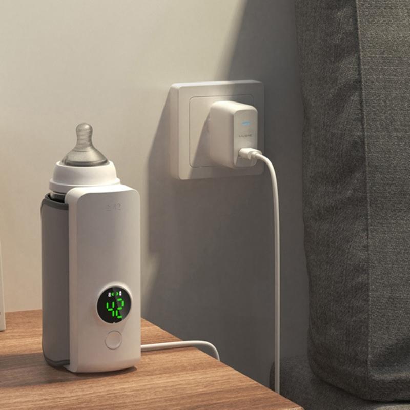 Small Cordless Baby Milk Warmer Easy Carry Designs Milk Bottle Warmer Convenient Bottle Warmer for Travel & Outdoor