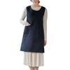 Thickened Korean Dress Apron Solid Color Sleeveless Apron Durable Cooking Apron  Woman