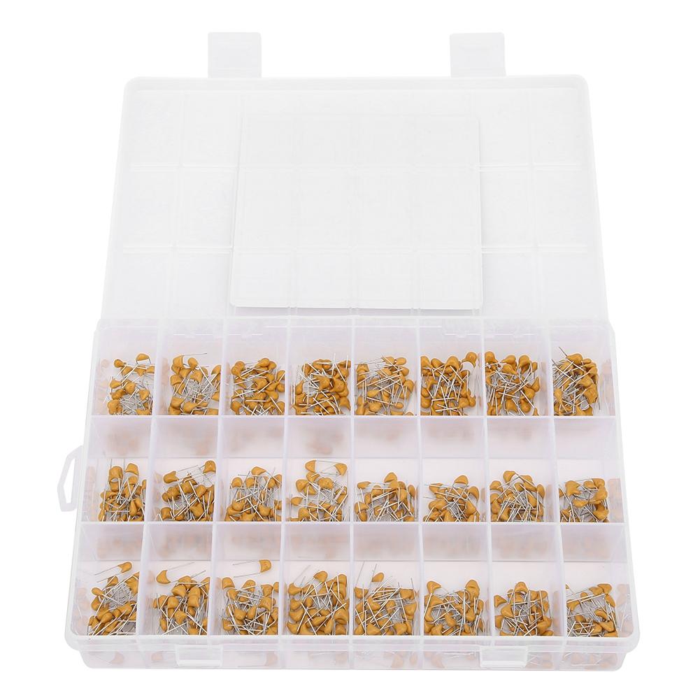 Ceramic Capacitors Assortment Kit, 720pcs 24 Types 0.1uF-100nF 50V