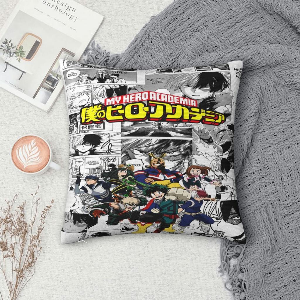 Stylish Seat Anime My Hero Academias Decoration Pillowcase Stuff Pillow Cover Square Multi-Size