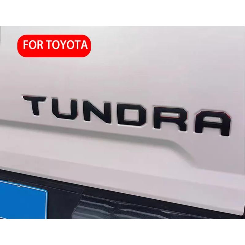 NEW 3D ABS Car Trunk Badge Letters labeling for Toyota Corolla Yaris Camry CHR Avensis Rav4 Auris Auto Accessories