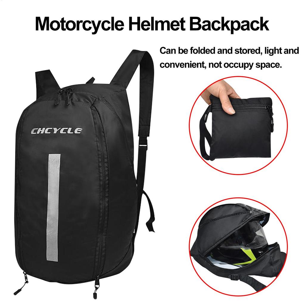 Motorcycle Helmets Backpack Waterproof nylon Riding Helmet Shoulders Pack Large Capacity Riding Storage Bag With Zipper