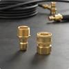 Brass Hose Adapter with InstantAttach | Compact Hex Design, Leakresistant, Pressure Washer