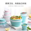 New Design Eco-Friendly BPA Free Handmade Silicone Foldable Collapsible Bowl Dinnerware Drinkware for Camping