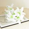 7 Large Artificial Lily Flowers in 3D Printing Form - Decorative Items for Wedding, Home, Hotel and Display in Windows, Fake Flowers