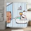 Cute Cartoon Animal Shower Curtain For Kids And Adults - Waterproof Bathroom Decor Easy To Install And Maintain Elevate Space