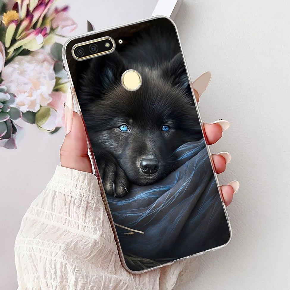 For Huawei Y6 Prime 2018 Case Clear Cute Fashion Flowers Luxury Painted Cover For Huawei Y6Prime 2018 Phone Case ATU-L42 ATU-L31