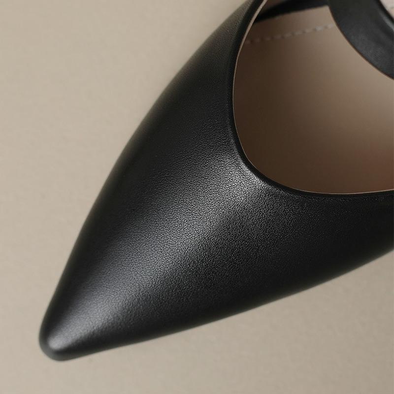 Sandalias de Charol Elegantes para Mujer con Tacón de Gatito Mules Remache Dorado Punta Fina Sandalias con Hebilla Slingbacks Zapatos de Salón de Moda para Mujer