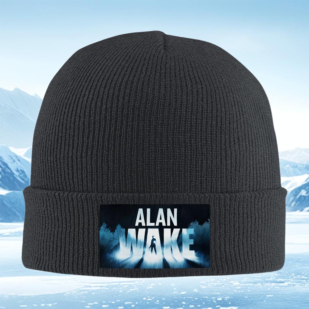 Game title man light darkness forest Men Women Unisex Knitted Hat Beanie Pullover Cap Winter Thermal Warm Christmas Outdoor Cycl