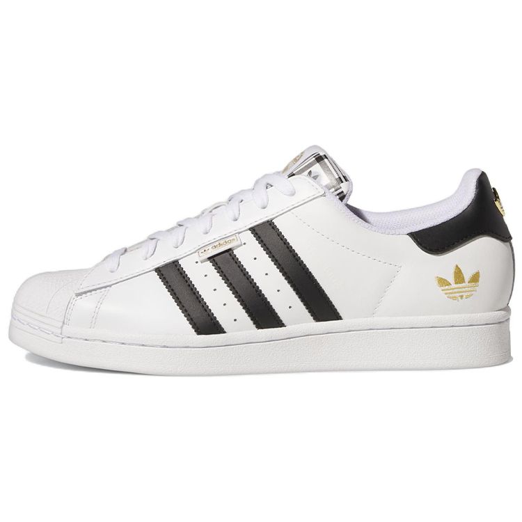 

adidas Superstar Graphic Pop — белые черные мужские кроссовки Cloud-White Core-Black Gold-Metallic HP3252
