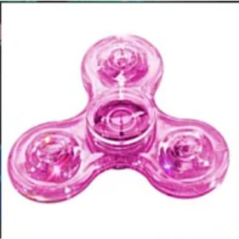 LED Light Fidget Spinner Finger Toy Hand Spinner Glow in Dark Stress Reduction and Anxiety Relief for Children