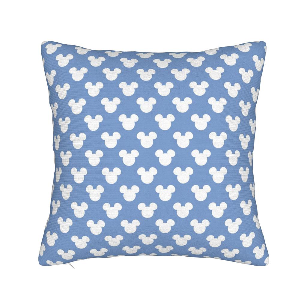 Federa per Cuscino Quadrata Cartone Animato Mickey Minnie Cuscino Decorativo in Poliestere, Federa per Cuscino alla Moda