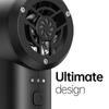 X5 Turbo Jet Fan 130000 U/min Elektrischer Luftgebläse Leistungsstarker Großer Wind Haartrockner Hochgeschwindigkeits-Turbo Handheld Mini-Gebläse Schwarz/Weißer