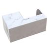 KINGFOM PU Leather Desk Stationery Organizer with Storage and Remote Control Holder Gray Marble Box, Pen/Pencil Stand, (Small, Pattern)