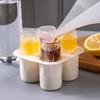 Forma de Cubos de Gelo de Silicone Bandeja de Copos de Gelo Vazios Fabricante de Gelo Espesso de Derretimento Lento para Café Coquetéis Bebidas Geladas