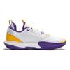 Li Ning City 12 Beng Technology Low Top Basketball Shoes Kids sneaker White Yellow YKBU032-1