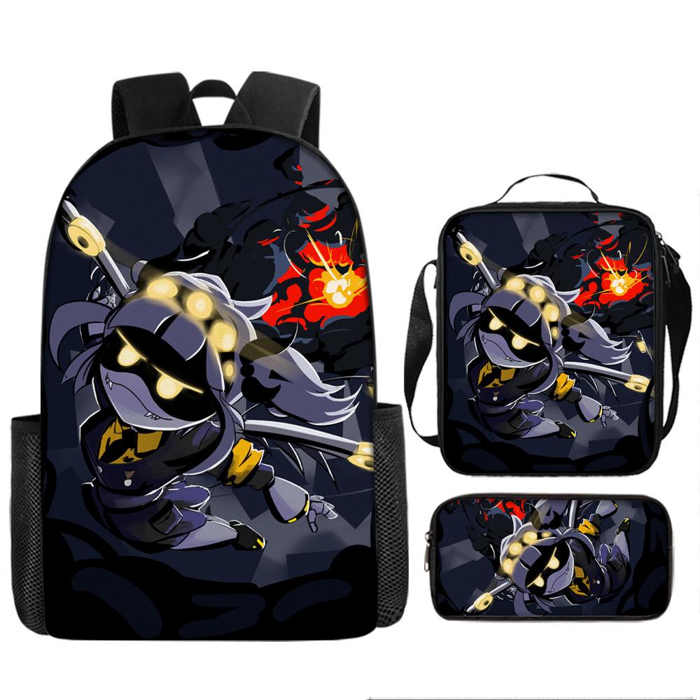 Inorganic Killer Children's School Bag Backpack Murder Drones Elementary School Cartoon Backpack Three-piece Set