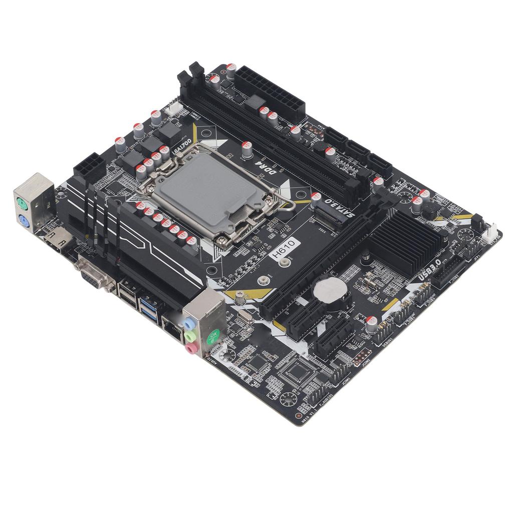 H610U Mainboard 2xDDR4 DIMM NVME M.2 PCI E 16X Gen 3.0 Slot LGA1700 ATX Mainboard für Intel Core 12 13. Gen