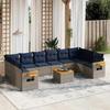 VidaXL Garden Lounge Set with Cushions 11 Pcs, Patio Sofas, Furniture Set, Outdoor Terrace Furniture, Grey 3227174