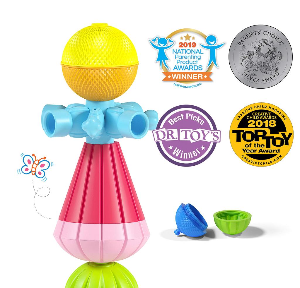 Lalaboom Baby Toy Lalaboom Bead Bag 48 Authentic Set, Pieces, BL460,