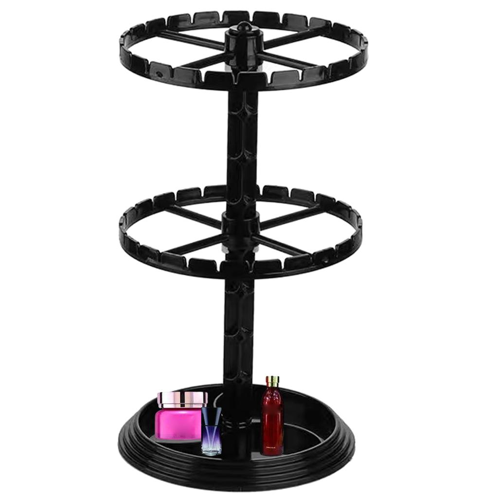 Three Layers Rotating Necklaces Stand Versatile Display Shelf for Earrings Practical Jewelry Presentation Racks
