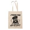 Tote Bag Beige I Can't I Prefer My Rottweiler I Can't Minimalist | Cotton Bag Fairtrade 180 G/m² 10 L Handles 70 Cm