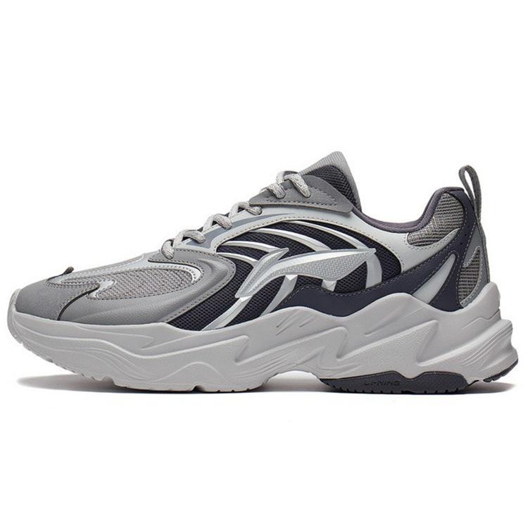 Li-Ning Qixing Grey Black Men s ARLS023-3 EU 43⅔