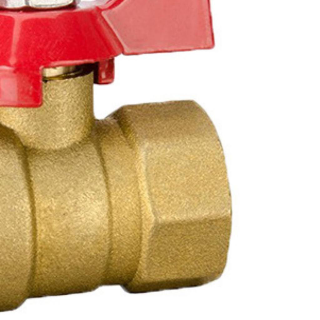 Messing-Kugelhahn Wasserrohr Absperrschieber mit T-Griff Rohrgewindefitting für Heimindustrie Innengewinde Außengewinde