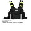 Universal Two Way Radio Chest Bag Hands-Free Walkie-Talkie Holder Adjustable Water Resistant Front Vest Bag