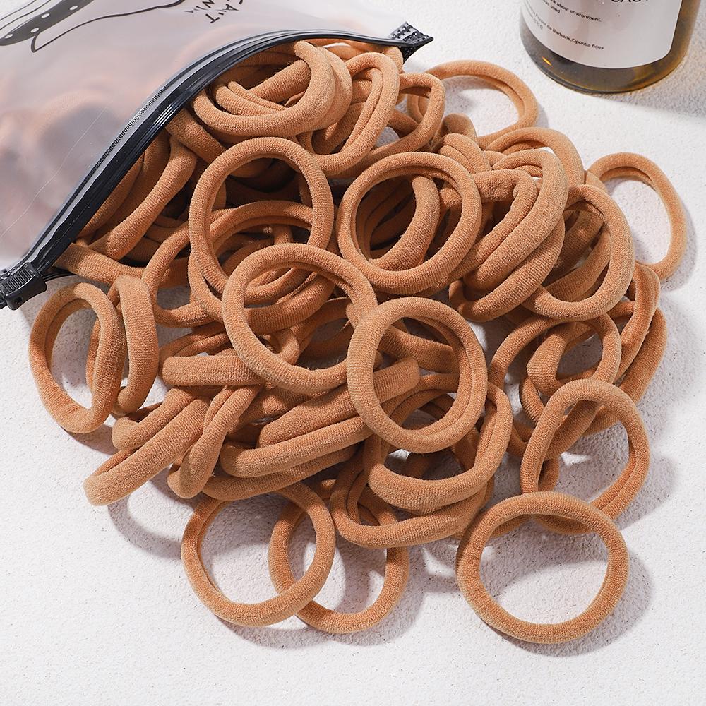 

30/50 шт., однотонные большие резинки для волос для девочек, резинки для волос, резинки для волос, корейские аксессуары для волос, украшения 50 Pieces