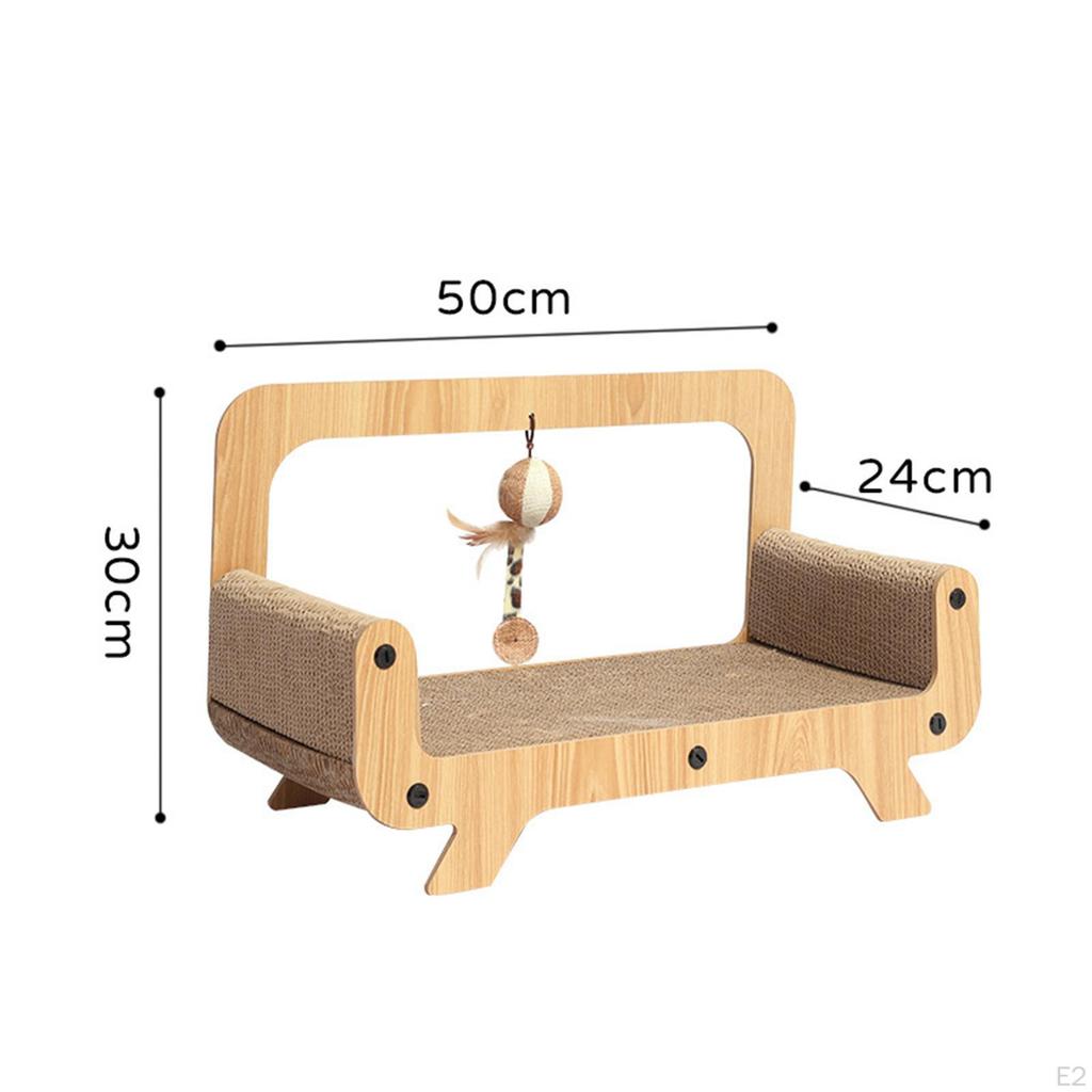 Cat Scratcher Sofa Pad Interactive Play Set for Feline Entertainment