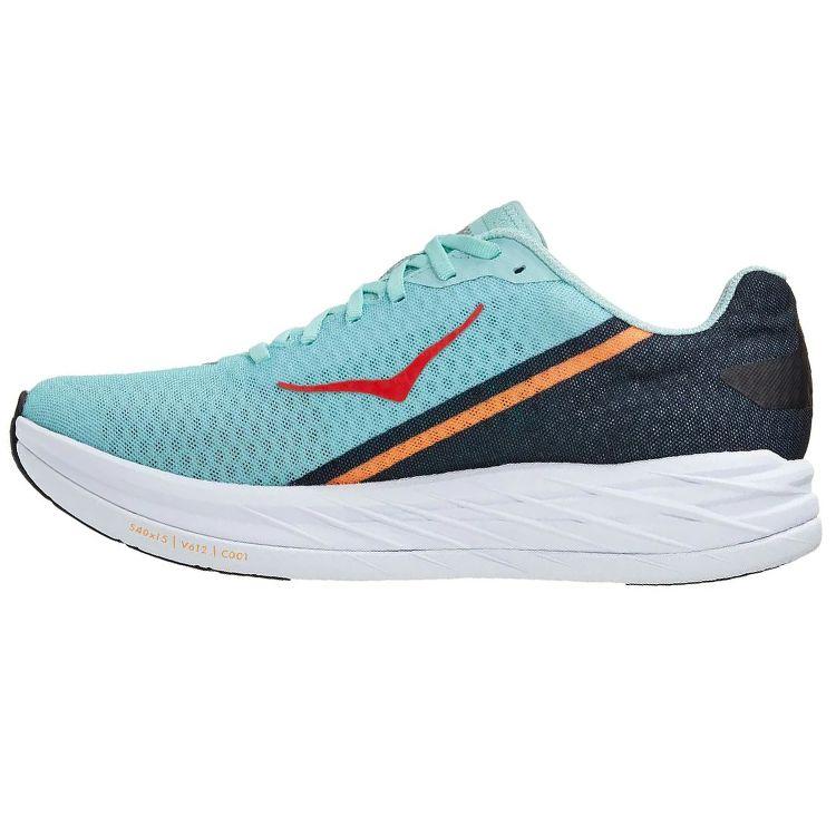 

HOKA Rocket X Eggshell Сині чорні кросівки унісекс 1113532-EBBC 43