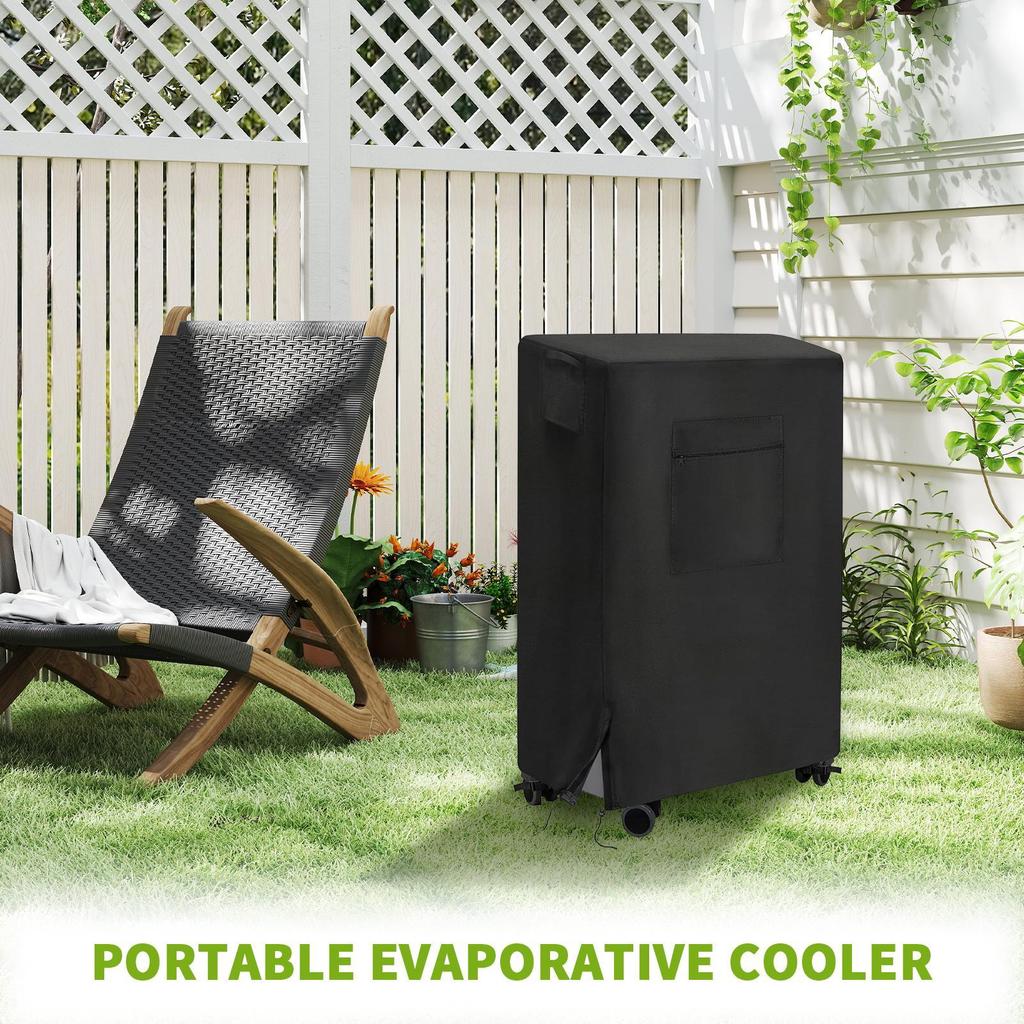 Cooler Covers Outdoor Waterproof Swamp Cooler Cover Outdoor Portable Protector Storage Shade For Summer Outside Sun Fence Patio