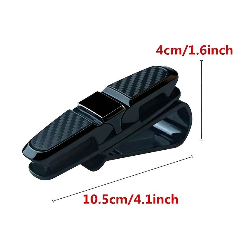 2pcs Portable Car Sun Visor Clips Sunglasses Holder  Automotive Interior Carbon Fiber Glasses Holder Clip