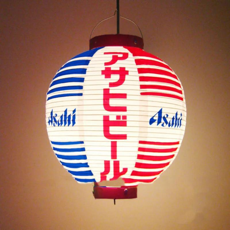 30cm Japanese Izakaya Outdoor Waterproof Decor Lanterns Sake Sushi Lamian Noodles Salmon Cuisine Restaurant Advertising Lantern