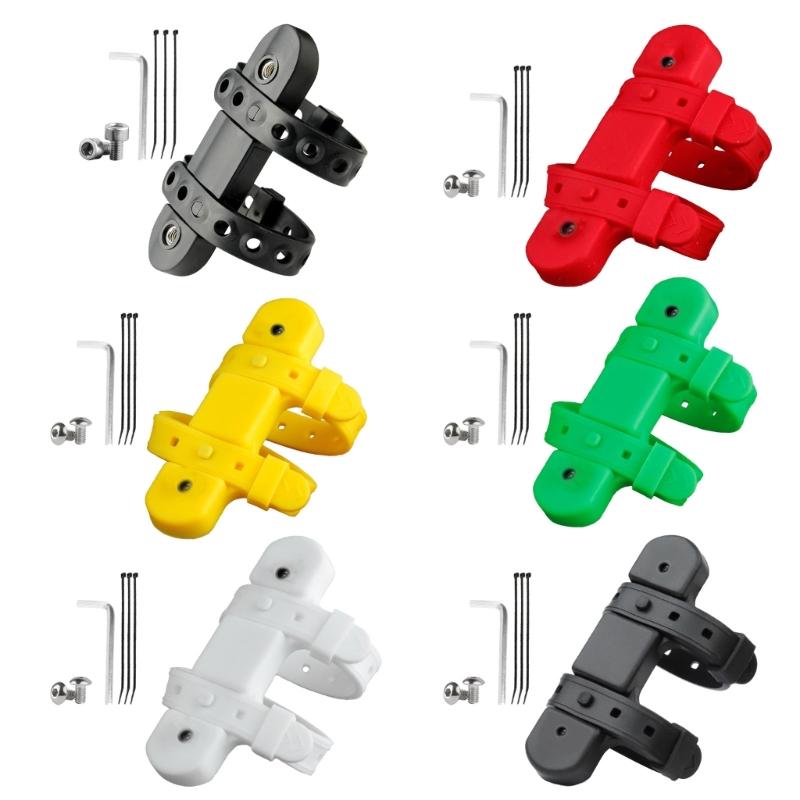 Bike Bottle Cage Mounting Base Black Non-Hole Mounting Clip with Screw Wrench Set MTB Bike Kettles Stand Base Widely Use