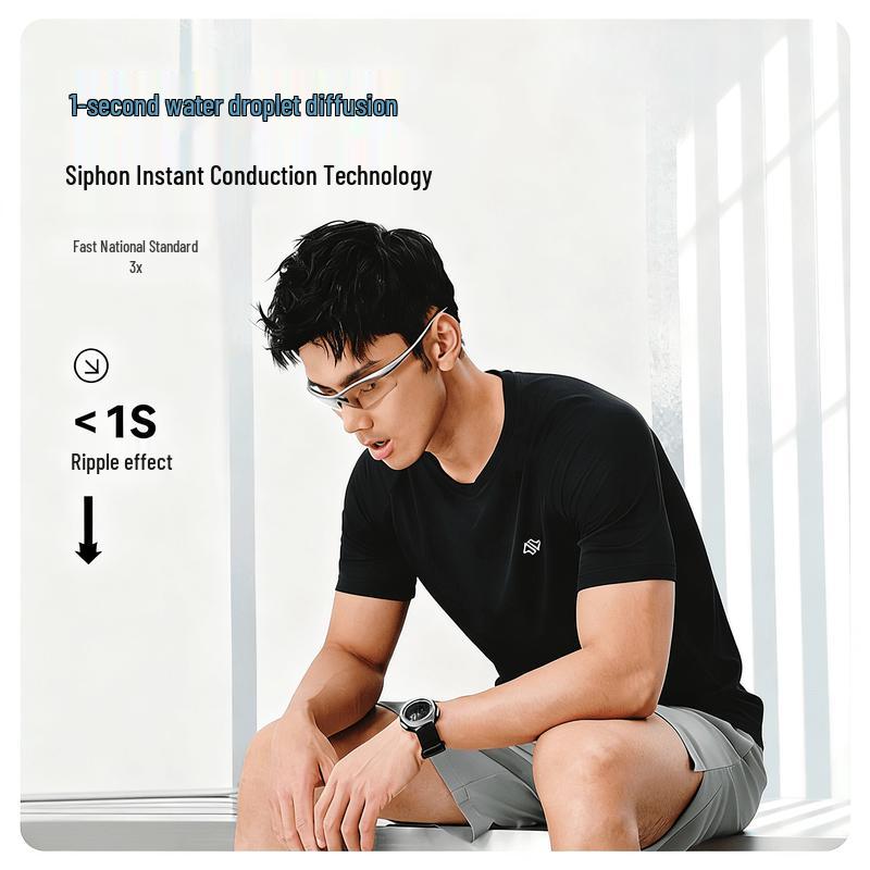 Jingdong Smart Men's Quick-Dry Breathable Running T-Shirt