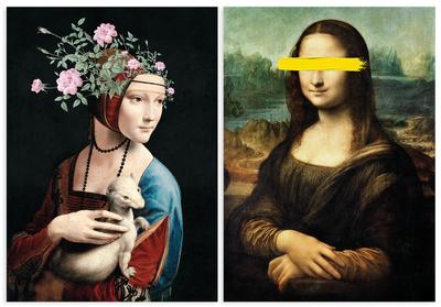Set of Two Mona Lisa Posters