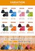 Sauna Hat Towel Double Prevents Hair Includes Sauna Mat [Vivrella] Fabric, Men's & Women's, Soft, Layer, Washable, Damage, (Blue/Blue Mat)