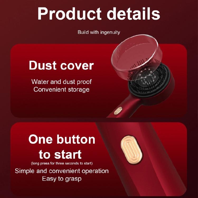 Scalp Massage Comb Massager Brush Electric Vibrations Massage Comb with 3 Massage Mode Hair Oil Applicator Brush