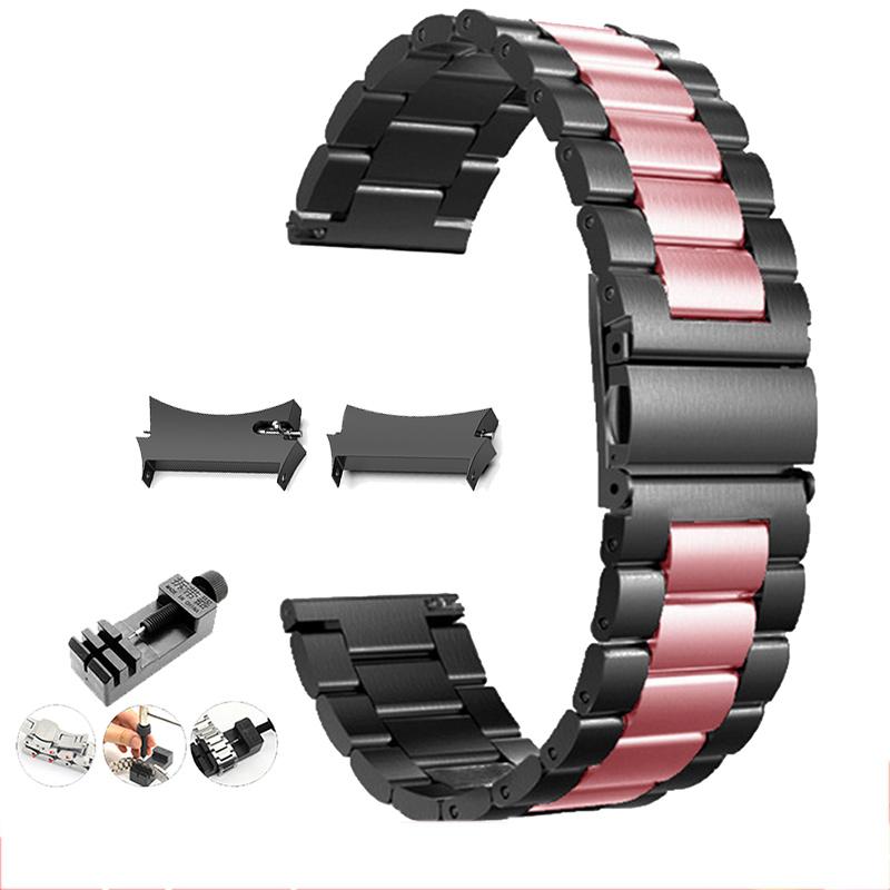 No Gaps Stainless Steel Band for Samsung Galaxy Watch7 6 4 Classic 46mm 47mm/Watch4 5 Pro 44mm 40mm Strap Curved End Bracelet