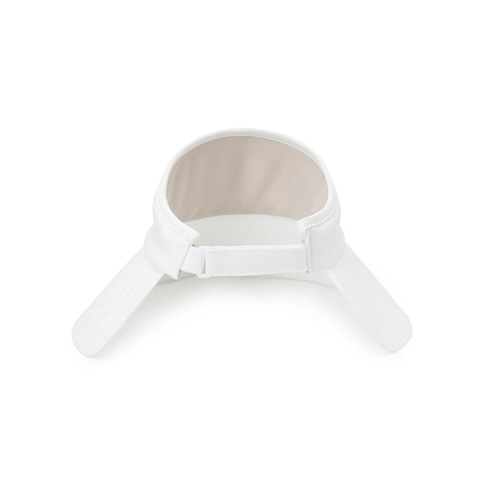 MALBON GOLF Malbon Wide-Brimmed Visor Off White (Woman)