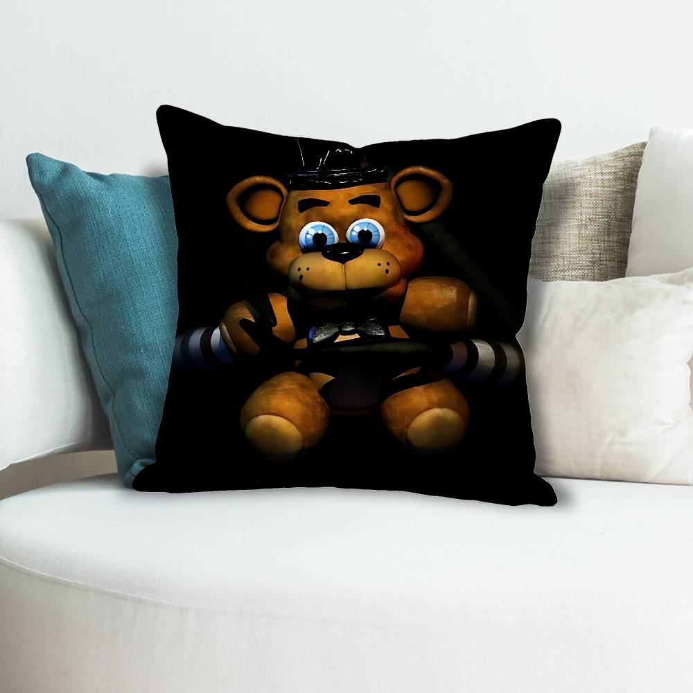 Cute FFnafS Game Pillow Cases for Bedroom Living Room Sofa Home Decor Polyester Cushion Cover with Zipper