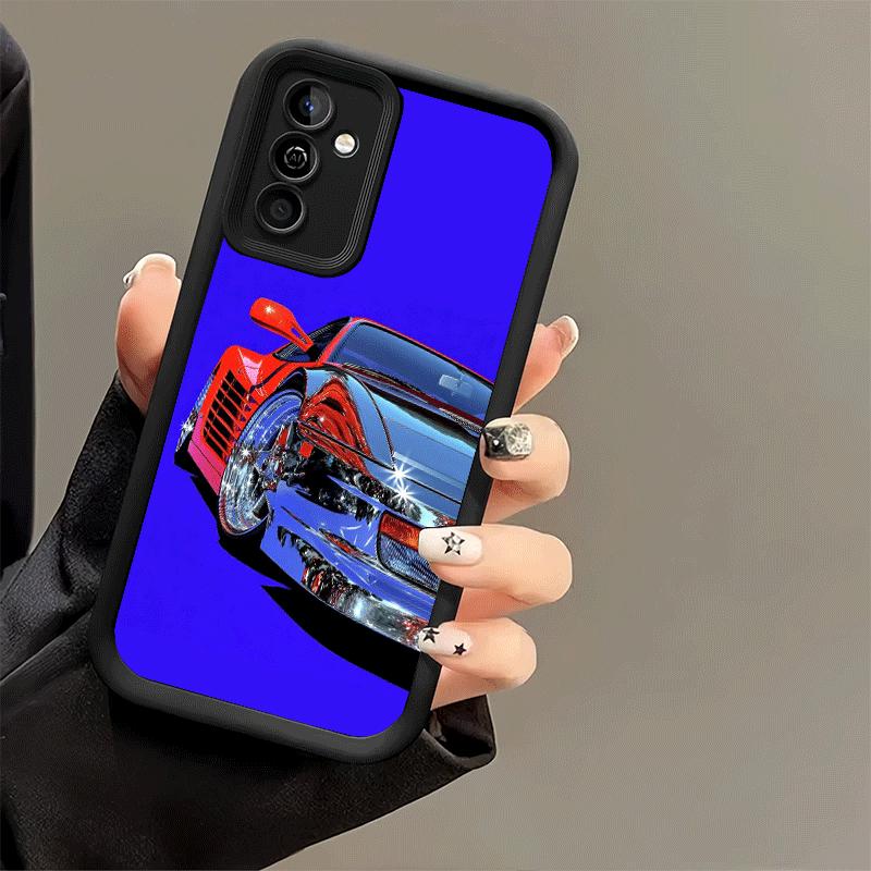 Phone Case for Samsung Galaxy A17 A16 A15 A14 A13 Electroplated Style Sports Car A56 A36 A26 A55 A35 A25 A54 A34 A24 A53 A33 A23