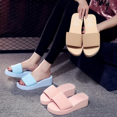 New Summer Women's Shoes Sandals Women, Fashionable and Comfortable One-word Drag Women Wear Cool Slippers