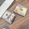 Men US Buck Wallet One Hundred Bill Design Bifold Wallet Credit Card Cash Holder Novelty Pocket Wallet Gift for Dad Boyfriend
