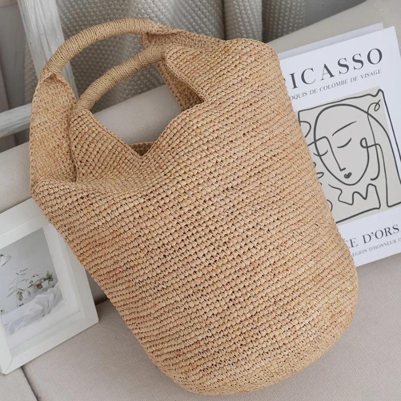 

Премиальная рафия сумочка лето новая соломенная сумка ручной работы сумка-тоут для морского отдыха пляжная сумка Open